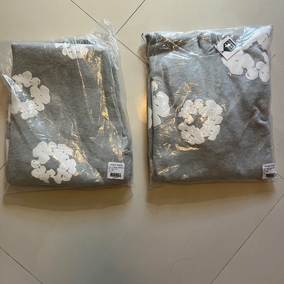 Gray Denim Tear Set (S) - Picture 1 of 11